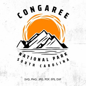 Congaree National Park svg, Congaree South Carolina svg, png, dxf | gift, Congaree cut file