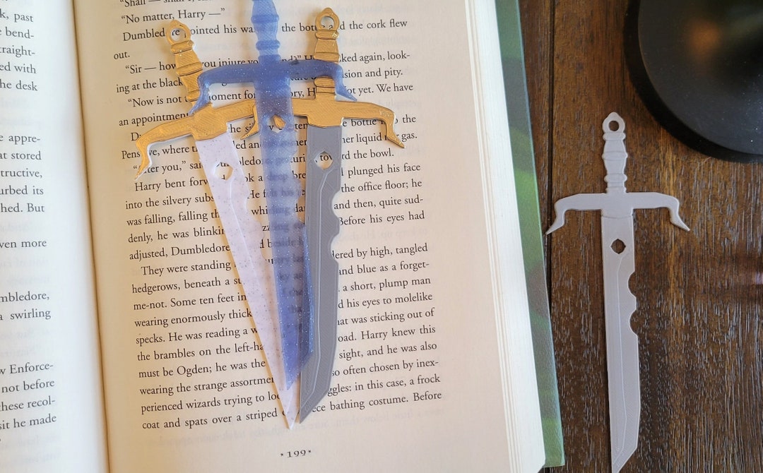 Sword Bookmark 3D Printed Fantasy Sword Bookshelf Decor - Etsy