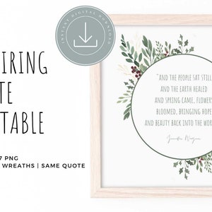 Aquarel Kerstkrans Kerstdagsfilm Art Printable Floral Poinsettia Inspirerend Quote Inspire Cards Digital Download Very Merry Holly