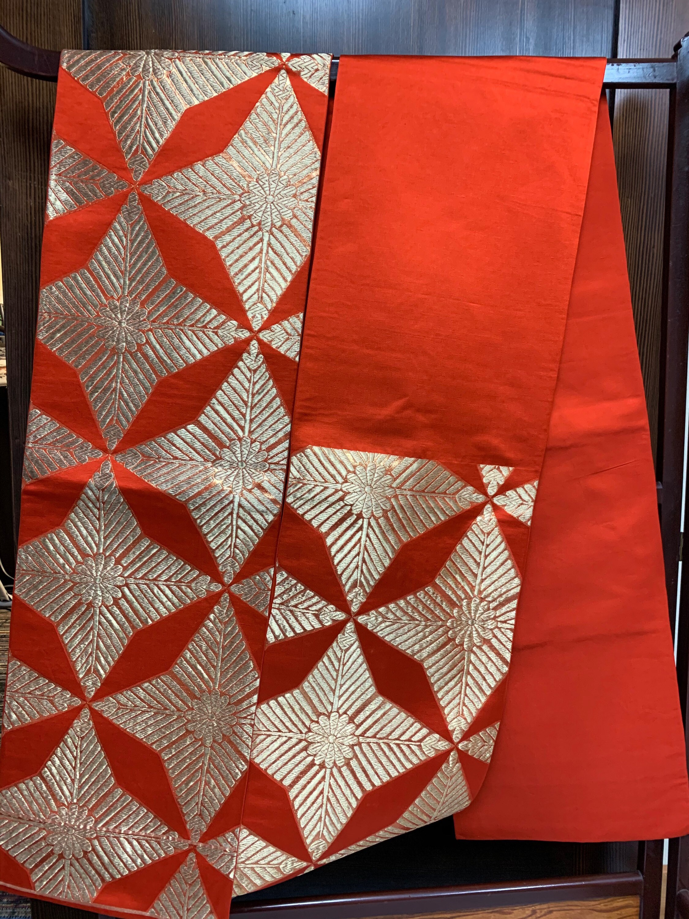 Japanese Vintage Silk Traditional Obi Fukuro Style of Copper | Etsy