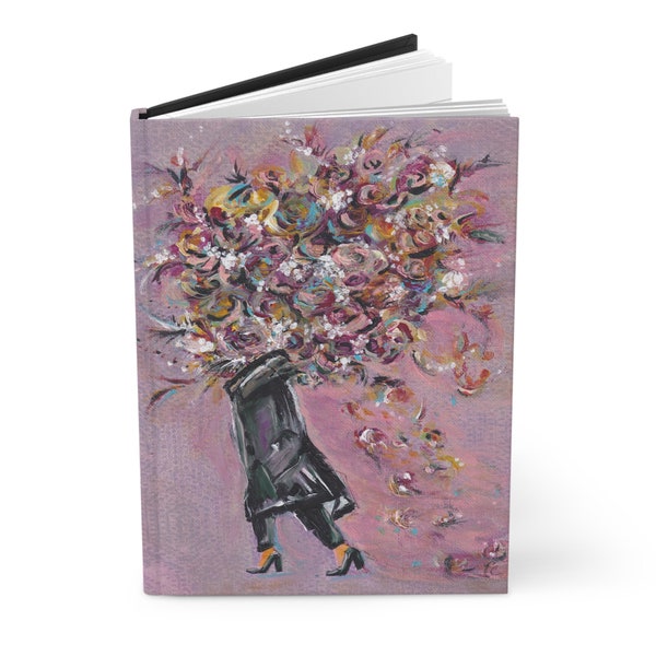 Lovely Thoughts in Orchid Haze Hardcover Journal Matte, 5.75"x8"