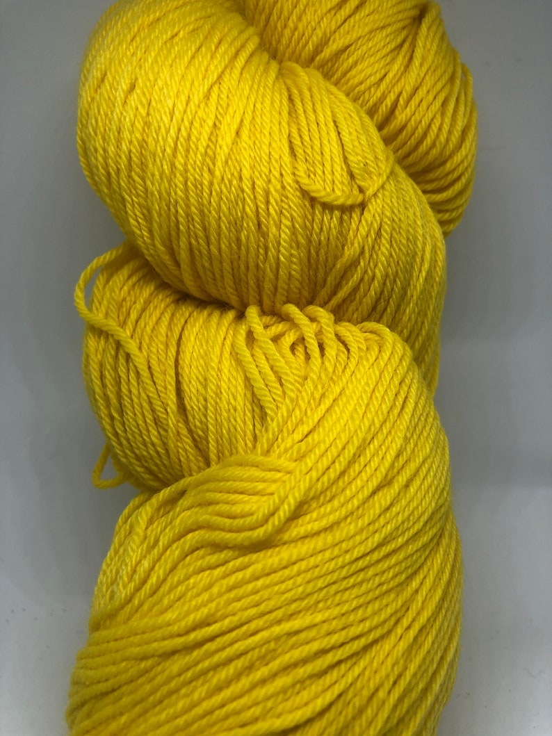 Naturally dyed with Turmeric, MCN Sock Yarn image 1