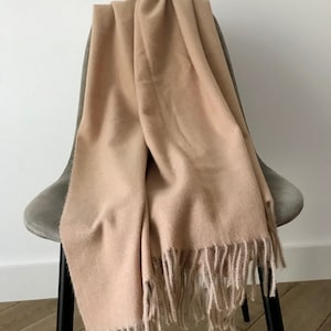 Winter plain soft cashmere scarf with tassel perfect for him or her as present