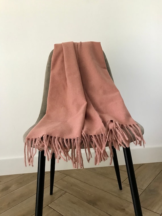 Supersoft Plain fluffy wool, cashmere mix winter scarf