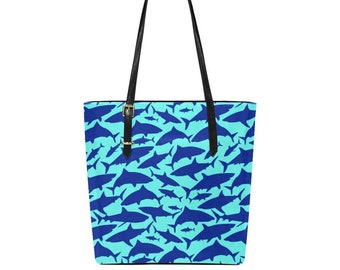 My Patronus Is A Shark Tote Shopping Gym Beach Bag 42cm x38cm 10 litres