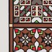 194 x 557mm - Diptych colourful geometric decoration mosaic inspired on the Portuguese tiles made out of matches and coloured foam sheets
