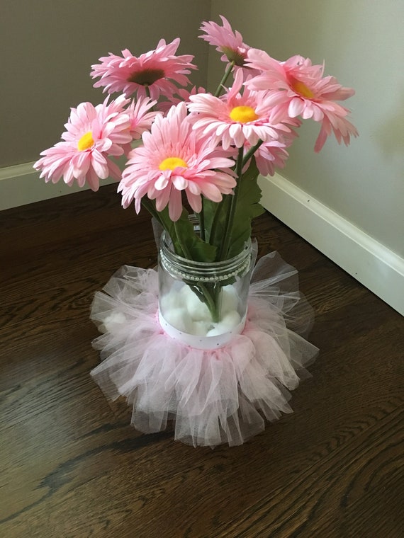 mason jar tutu centerpieces