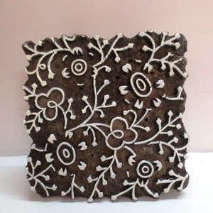 Hand Carved Indian Block Printing Stamp Textile Printing Wooden Stamp for Printing Textile / Paper Printing Stamp , Stamp Blocks 3