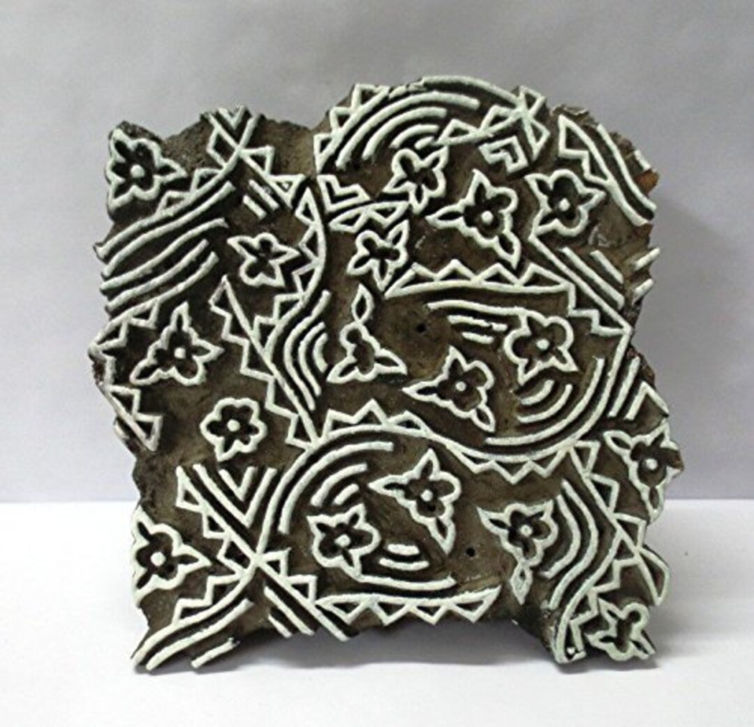Vintage Wooden Block Stamps Hand Carved Textile Printing on Etsy