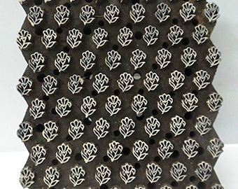 Design de motivo de escultura exclusivo, carimbo de bloco de madeira esculpido à mão para impressão de tecido têxtil, argila batik, papel de parede, decoração de móveis 1