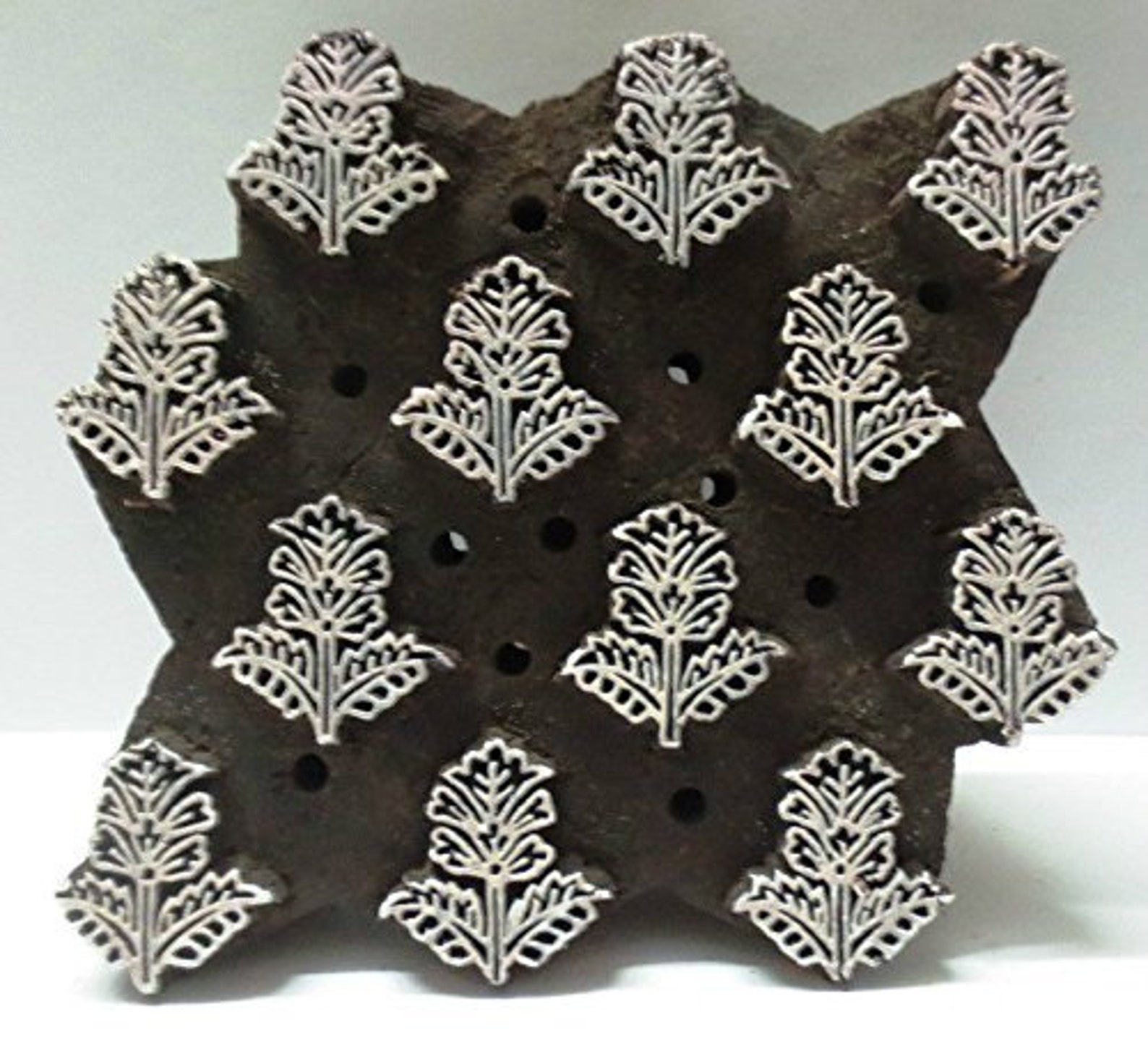 Vintage Wooden Block Stamps Hand Carved Textile Printing on Etsy