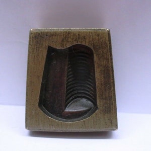 Vintage Indian Bronze Jewellery Making Dye Mould tool Unique Abstract Design