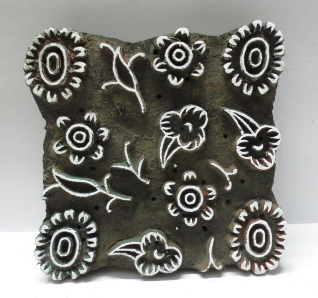 Indian Wooden Block Design Hand Carved Block Print Wood Stamps Wooden ...