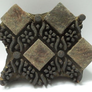 Indian Hand Carved Wooden Printing Blocks Wooden Printing Stamps Textile wood printing Stamps wood printing blocks VINTAGE PRINT C56