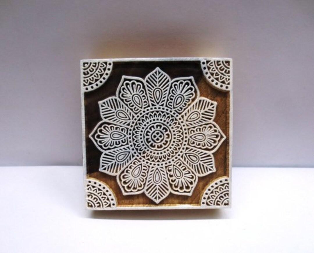Indian Wooden Blocks Block Hand Carved Textile Printing on Fabric ...