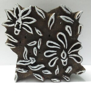 Indian Hand Carved Wooden Printing Blocks Wooden Printing Stamps Textile wood printing Stamps wood printing blocks  VINTAGE PRINT C66
