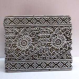 Fine carving wooden stamps hand carved textile printing on fabric / stamp tool carving design print pattern VINTAGE PRINT PATTERN