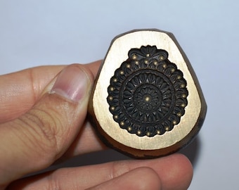 Vintage Indian Bronze Jewellery Making Dye Mold Mould tool Ethnic pendant design Large