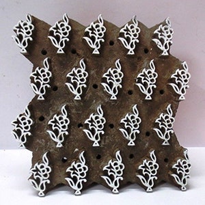 indian wooden  stamps hand carved textile printing on fabric / stamp tool carving design print pattern new year gift clay art 73