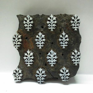 Mughal Flower Motif Hand Carved Wooden Printing Block Wooden Printing Stamps Textile wood printing Stamps wood printing STAMP BUTI MOTIF