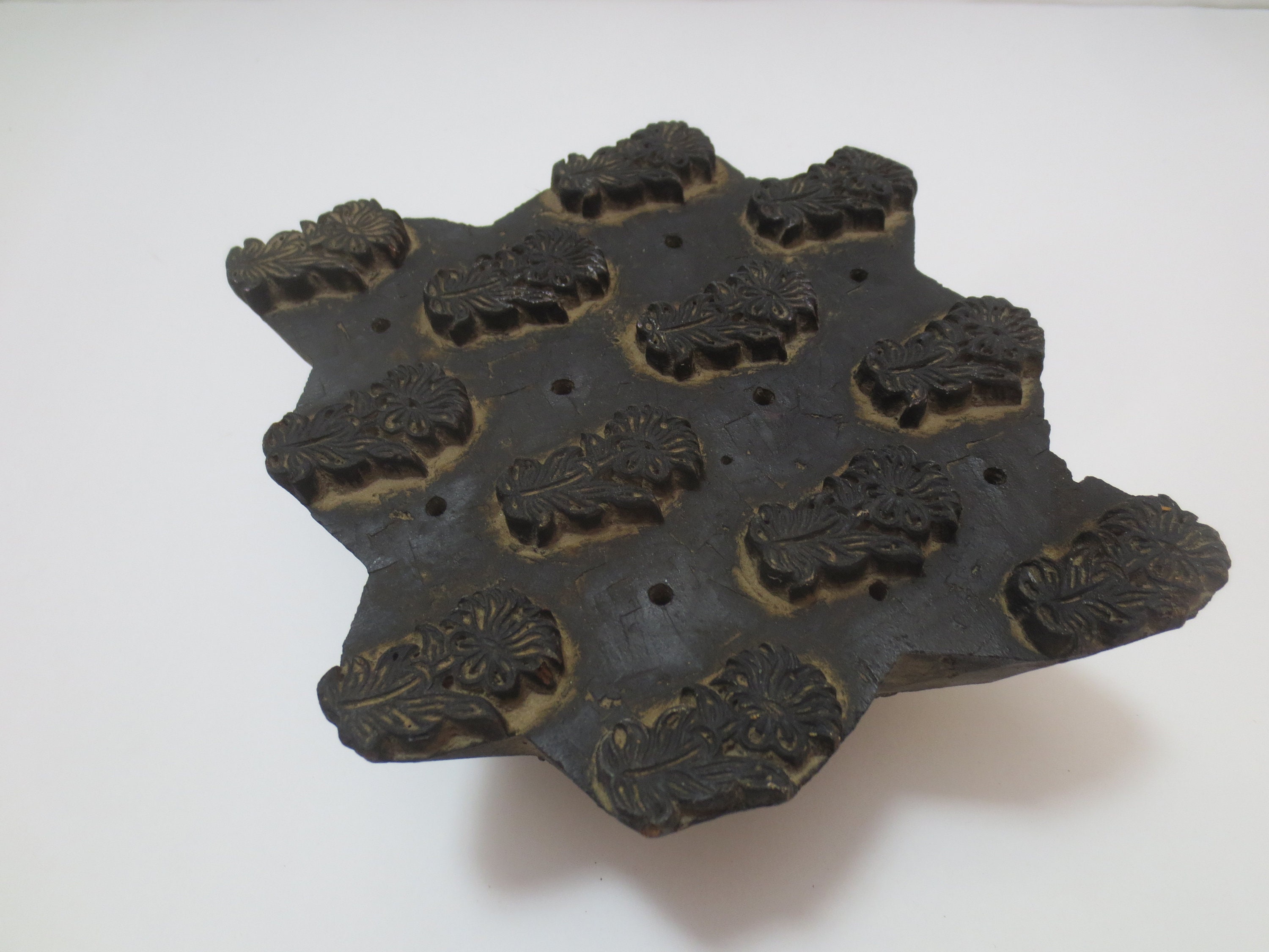 Indian Wooden Block Design Hand Carved Block Print Wood Stamps Etsy