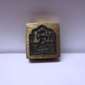 India Vintage Bronze Jewelry Dye Mold / Mould Tribal Women impression imprint