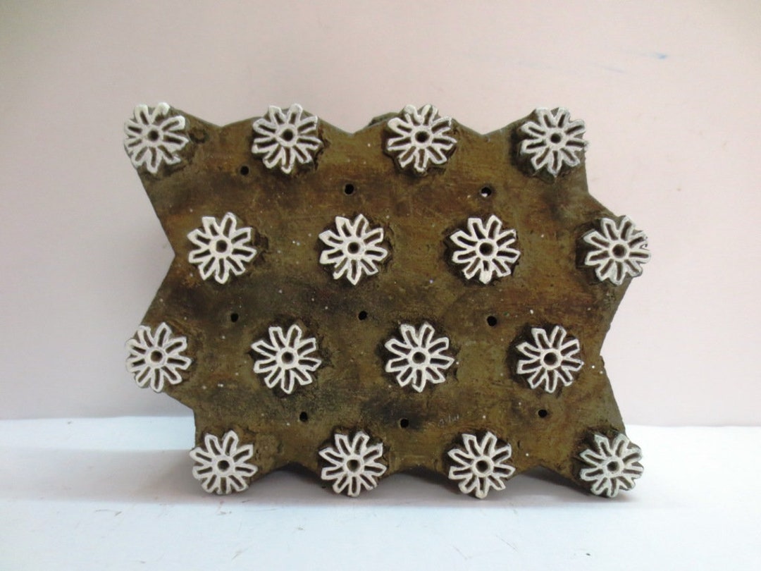 Ethnic Design Print Wooden Block Design Hand Carved Block Print Wood