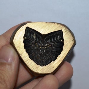 Vintage Indian Bronze Jewellery Making Dye Mold Mould tool Ethnic pendant design