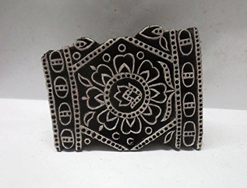 Set De 6 Tampons En Bois à Motif Cachemire Indien - Pour Impression Sur Tissu, Papier, Argile