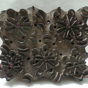 Indische Hand geschnitzt Holz Druck Blöcke Holz Druck Stempel Textil Holz Druck Stempel Holz Druck Blöcke STAMP GEOMETRIC FLOWER