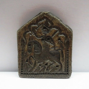 Vintage Indian Bronze Jewellery Making Dye Mould tool Hindu God Amulet Pendant