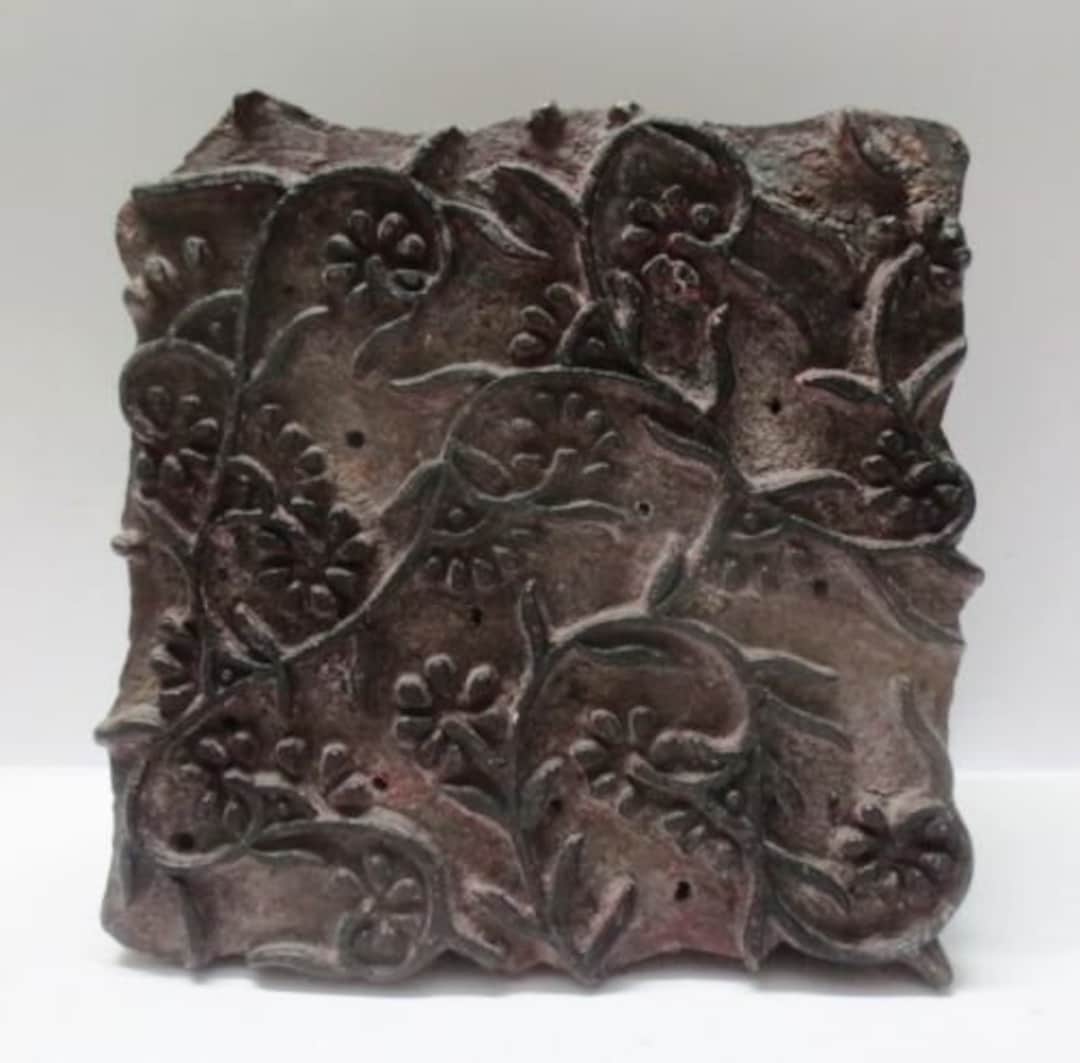 Used Hand Carved Wooden Printing Blocks Wooden Printing Stamps Textile