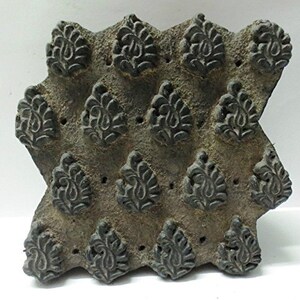 Indian wooden hand carved textile printing on fabric block / stamp unique DESIGN HOT 261