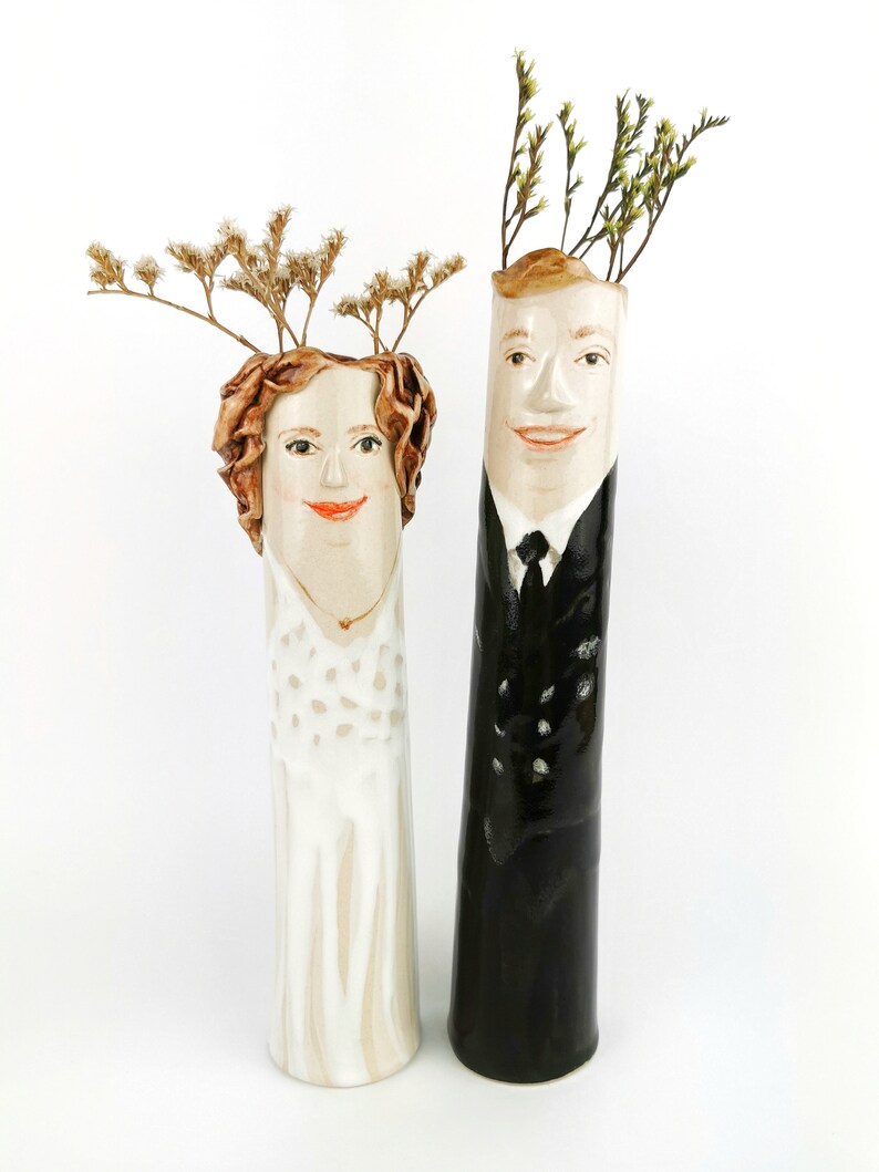 Personalized Flower Vases Custom Ceramic Bud Vases Handmade Etsy