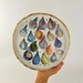 Gold Handmade Ceramic Fig Plate, Pottery Serving Plate, Dinner Bowl, Porcelain Dinnerware, Wedding Gift, Stoneware Gold Plate, Kitchen Decor 