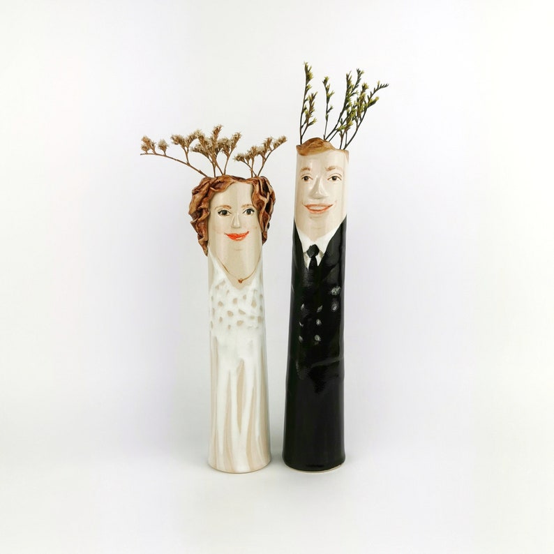 Personalized Flower Vases Custom Ceramic Bud Vases Handmade Etsy