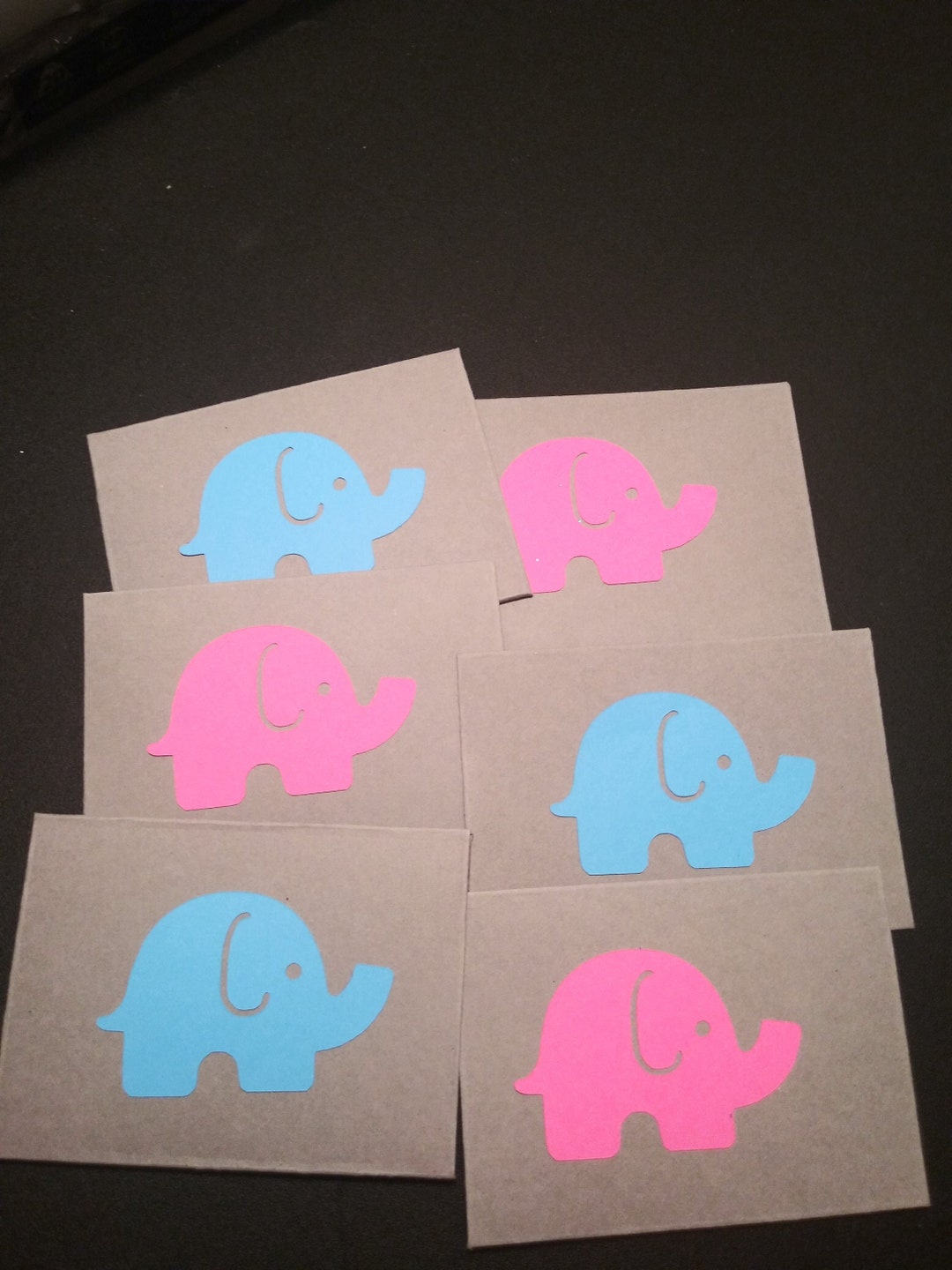 Baby Elephant Gift Card Holder / 6 CT Card Holder / Blue / Etsy