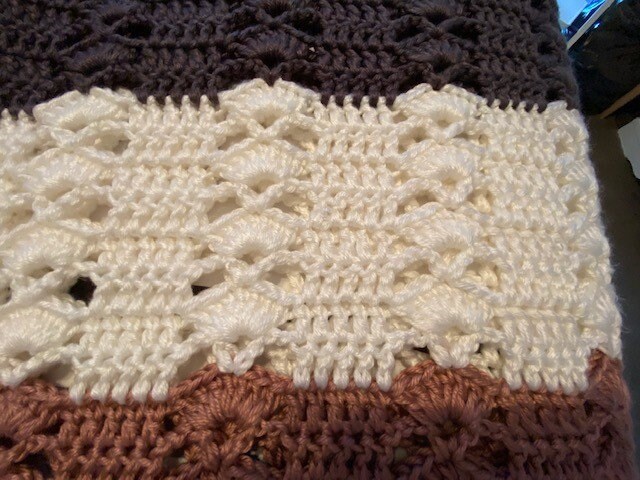 SHELL STITCH BLANKET / Throw Rug Crochet Pattern Digital Download ...