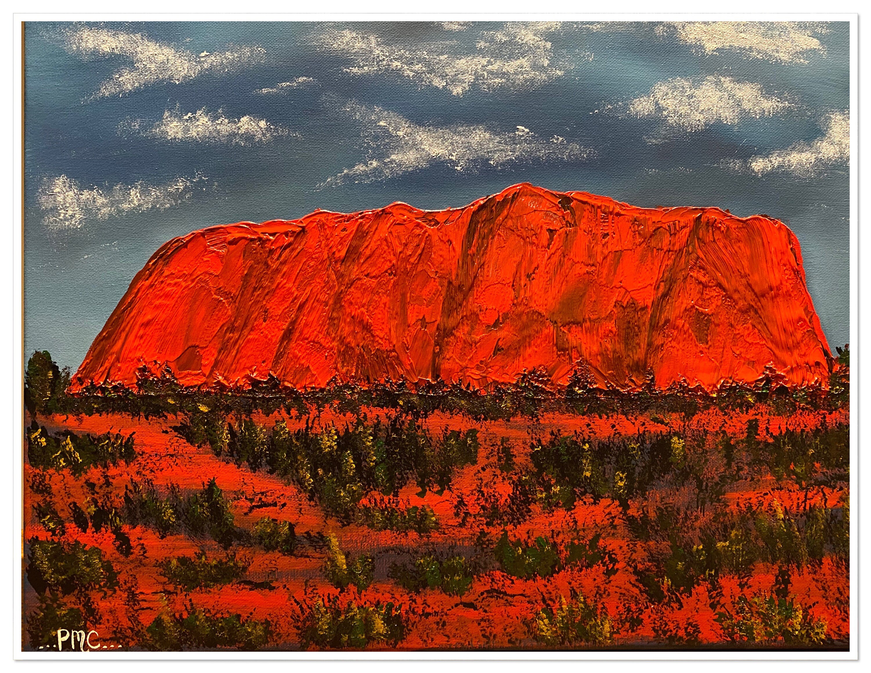 Uluru Acrylic Dimensional Painting Original Painting Wall Etsy