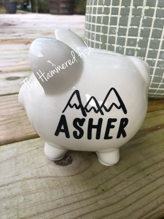 baby piggy banks personalized