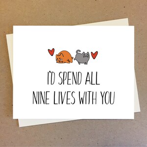 Cat mom gift | Cat lover card | Blank inside | Birthday Card | Anniversary Card