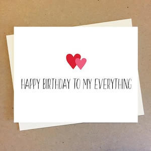 Romantic Birthday Gift for Boyfriend, Card for Girlfriend, Sweet Birthday Card for Wife Husband Love Card, Handmade Custom Card
