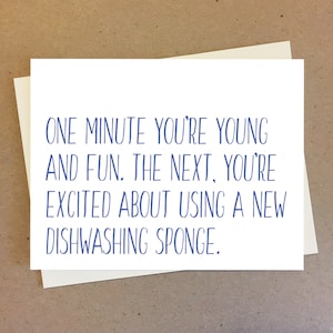 Young and Fun Birthday Card | Funny Birthday Card for Sister Brother Friend | 30th Birthday | 50th Birthday Gift