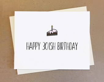 30th 40th Birthday Card | Birthday Card for 50th 60th Birthday Wishes | Custom Handmade Gift