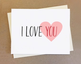 I love you, I adore you, I have a crush on you. Couple Anniversary Card.