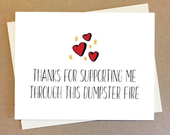 Support Card, Appreciation Message, Thank You Card, Sweet Thank You Message, Encouragement Card, Sympathy Card, Sorry Card