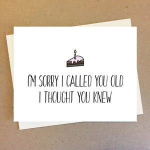 Humorous Birthday Card for Boyfriend Girlfriend Gift for Best Friend and Family. Sarcastic Best Friend Birthday Card Funny Quote.