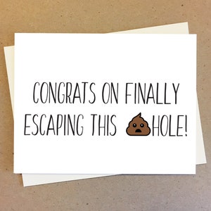 Appreciation Card, Graduation Card, Farewell Card, Card for Boss, Coworker Gift, Thank You Card for Friend Funny Gift Thank You Message