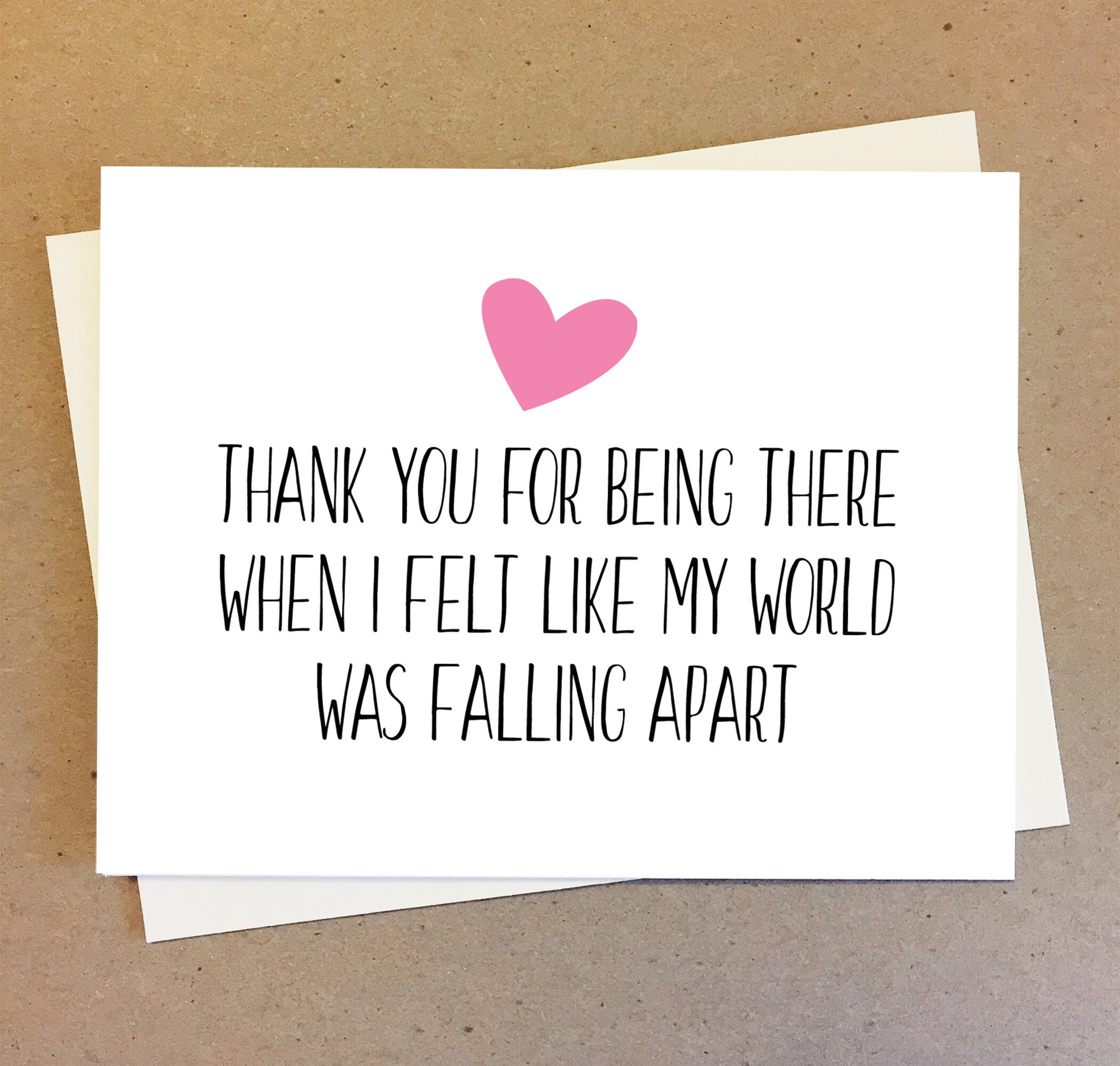 Thank You Card Thank You Message, Appreciation Message, Sympathy Card, Card for Friend, Encouragement Card, Uplifting Card