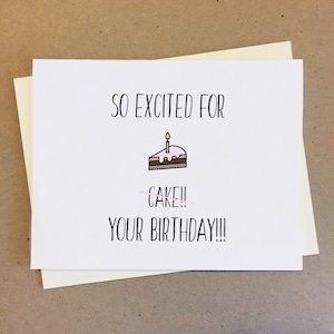 Funny Birthday Cake Card for Sister | Birthday Gift with Funny Message